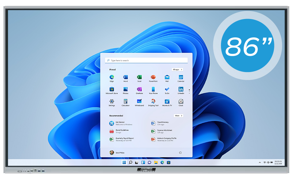 Pantalla Interactiva Edutouch 86P